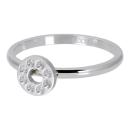 Füllring Flat Circles Crystal Stone 2mm